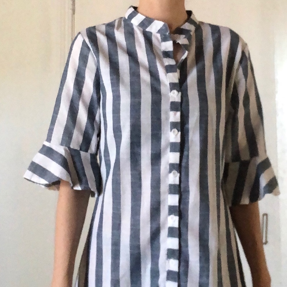 Stripe Shirt Dress